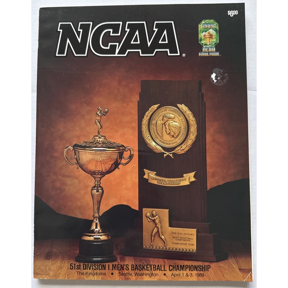 NCAA Basketball Championship 1989 Final Four Program Guide - Michigan Wolverines